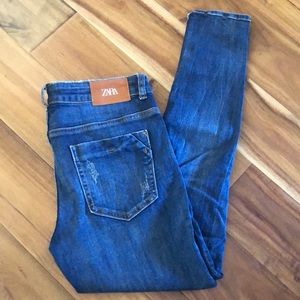 Zara Distressed Denim Jeans